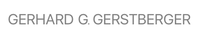 Gerhard G. Gerstberger